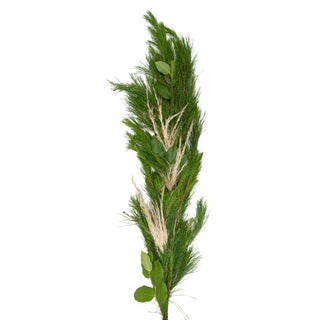 Sleigh Ride Wreath and Garland Combo Green flowers - fresh-cut flowers by Bloomingmore - perfect for gifting or decoration