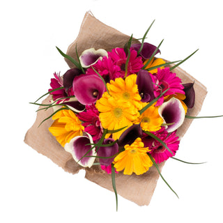 Violet Divinity with Burlap Violet flowers - fresh-cut flowers by Bloomingmore - perfect for gifting or decoration