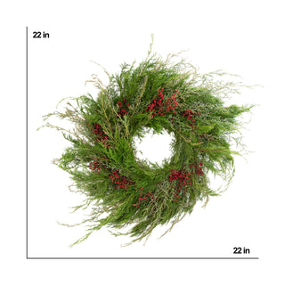 Winter Wonderland Wreath Green flowers - fresh-cut flowers by Bloomingmore - perfect for gifting or decoration