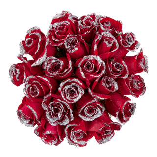 Red & Silver Glitter Roses